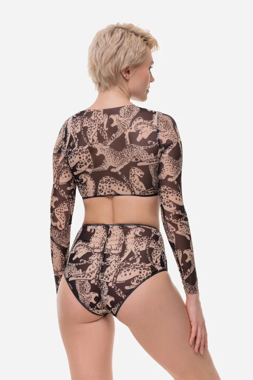 Wild Cat Top with Sleeves
