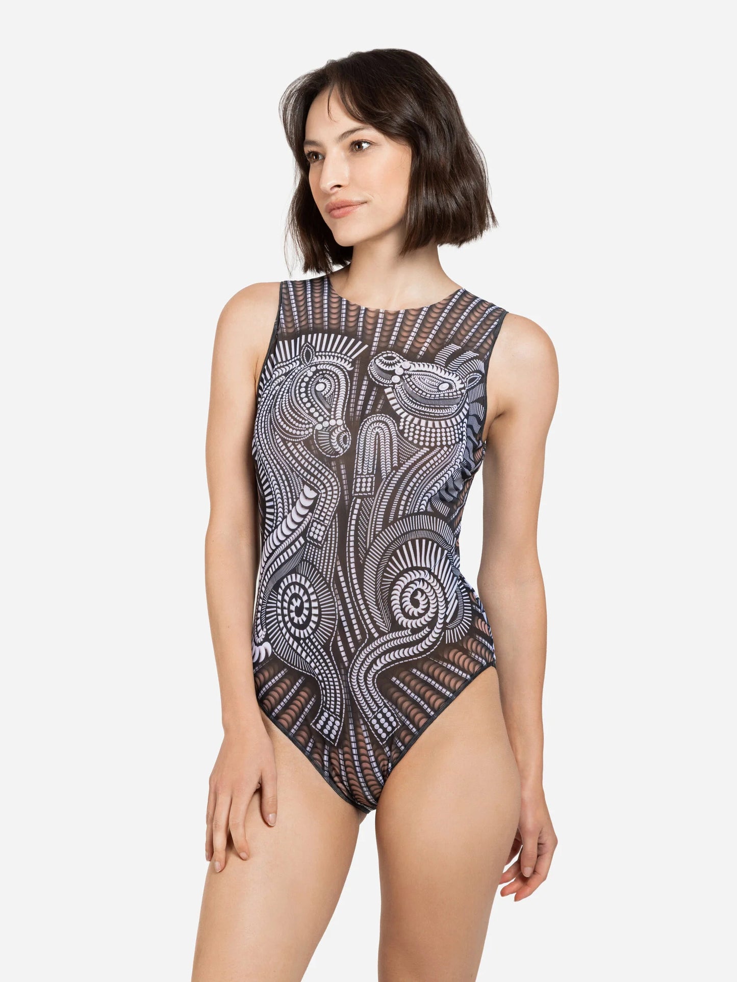 Horses 2026 One-Piece Sleeveless Swimsuit