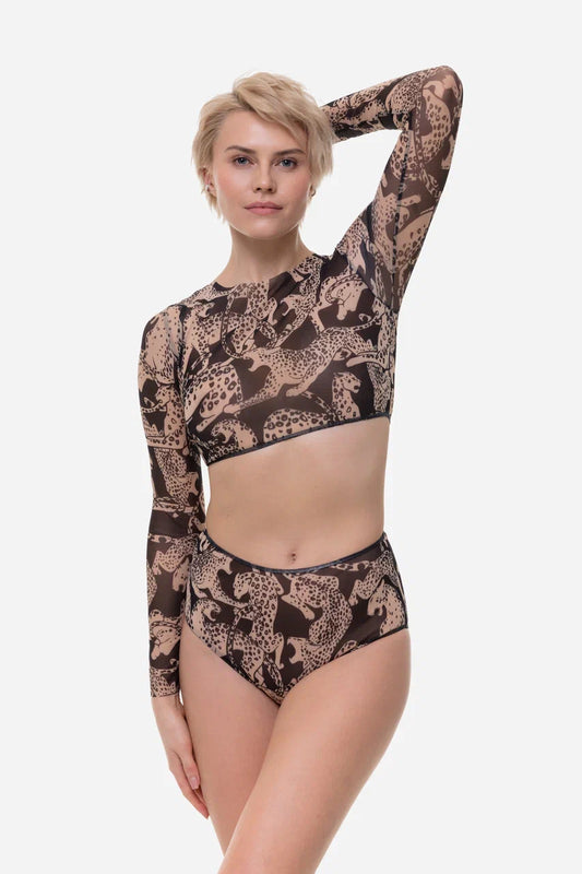 Wild Cat Top with Sleeves