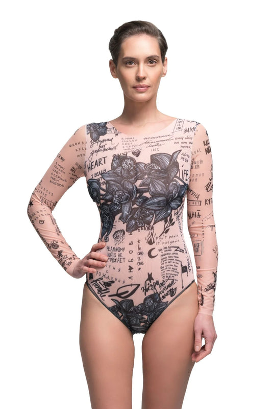 Nude One-Piece Swimsuit