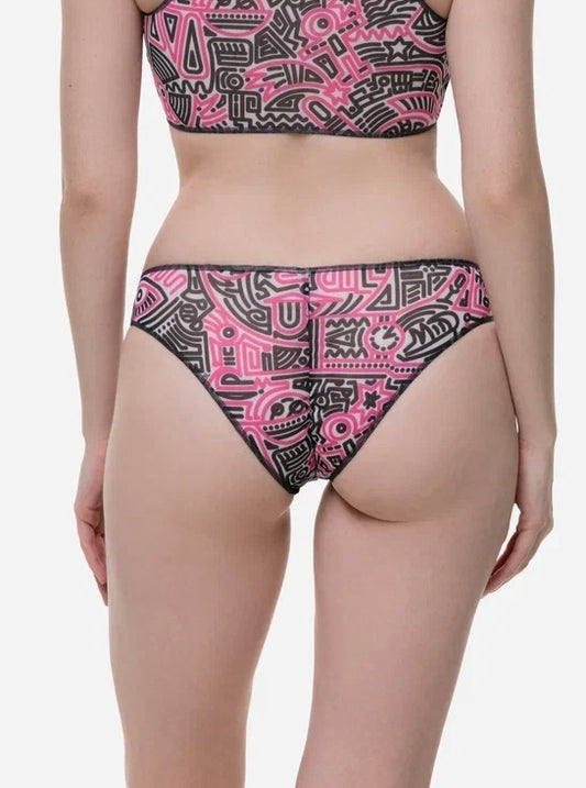 Doodling Fucsia Classic Bikini