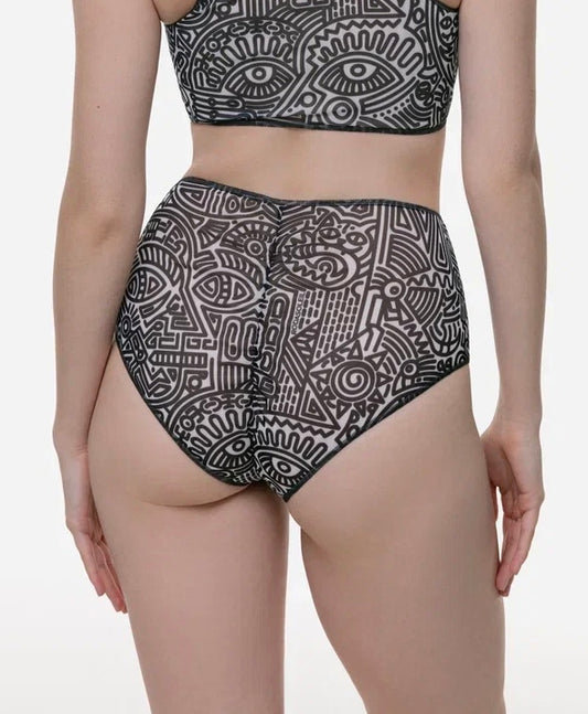 Doodling High Waist Bikini