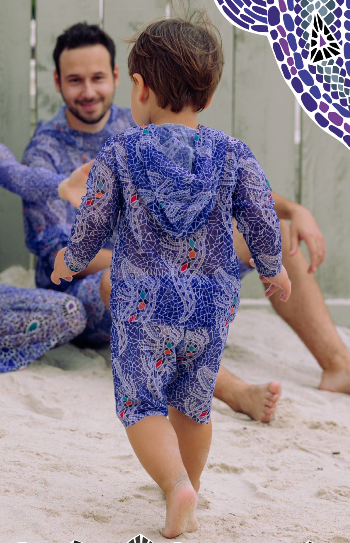 Crocodile Purple Kids Shorts