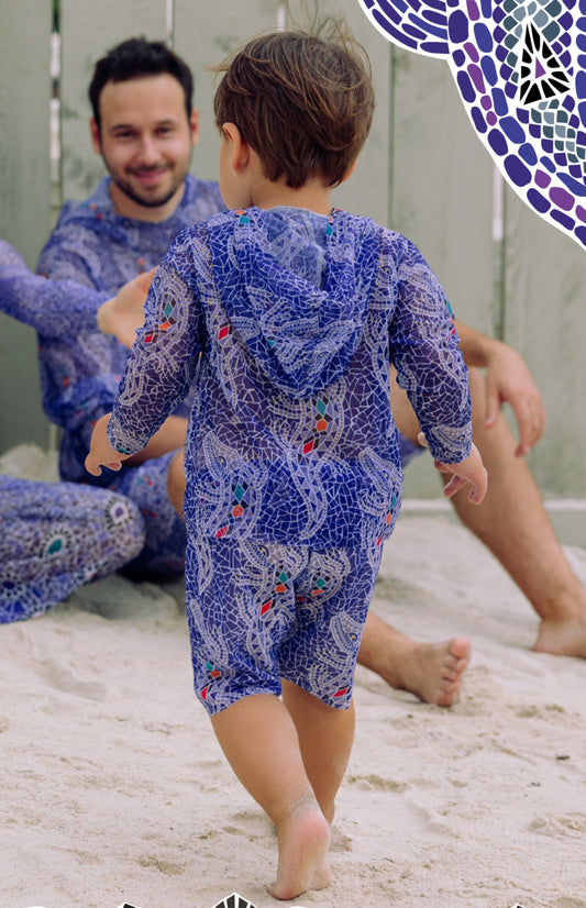 Crocodile Purple Kids Shorts