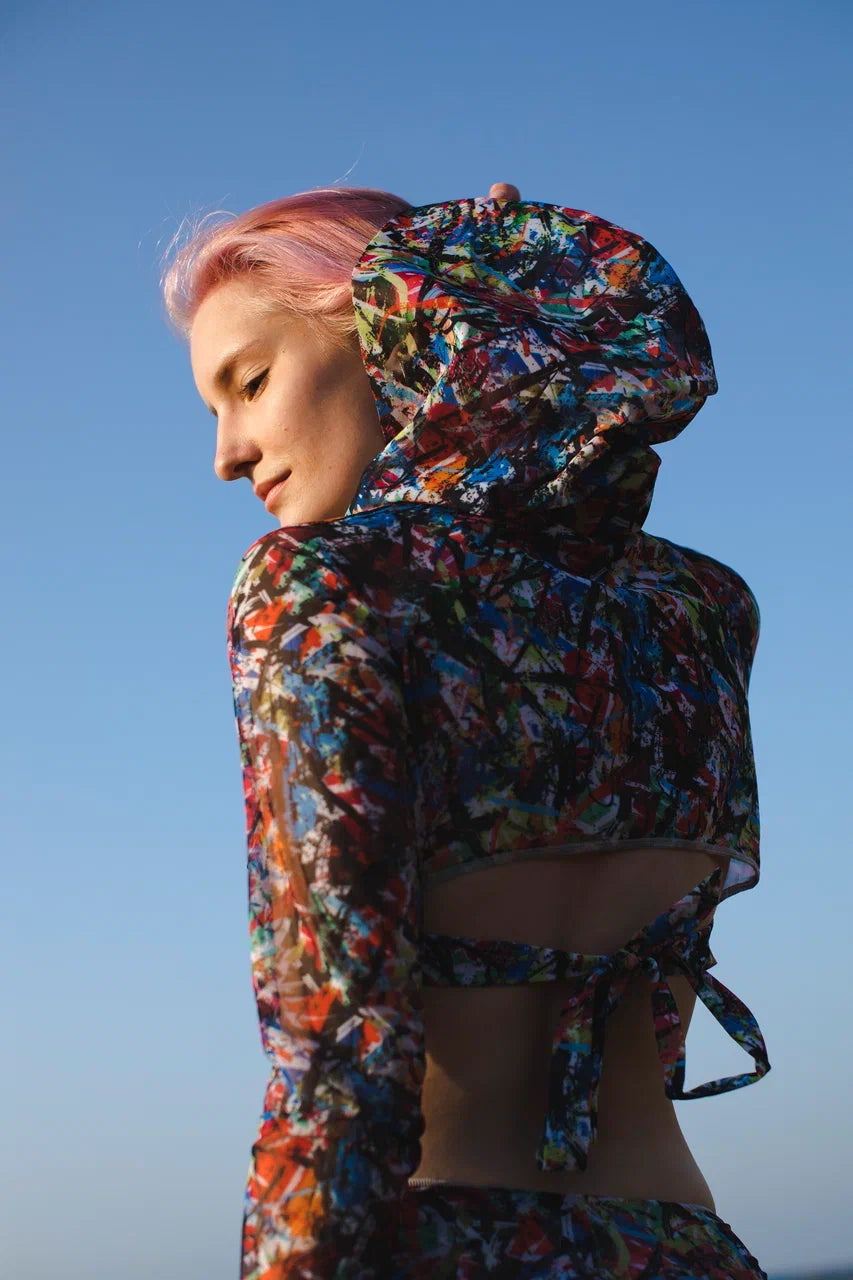 Street Art Top with Hood