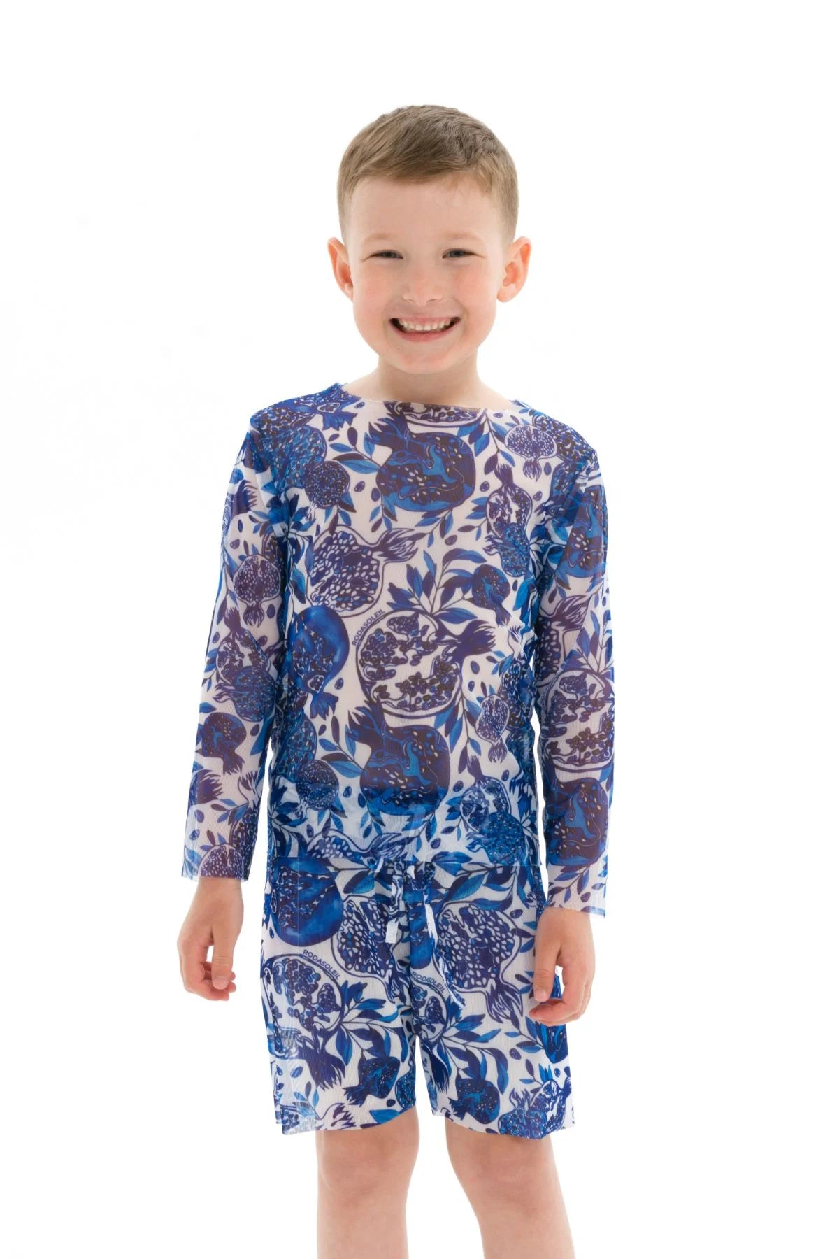 Pomegranate Blue Kids Beachwear