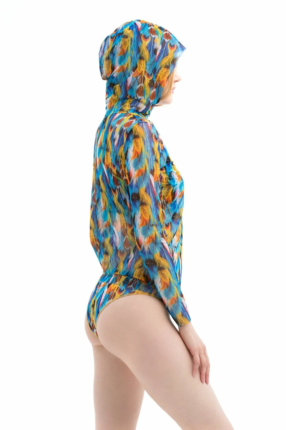 Feathers Smart T-Shirt With Hood