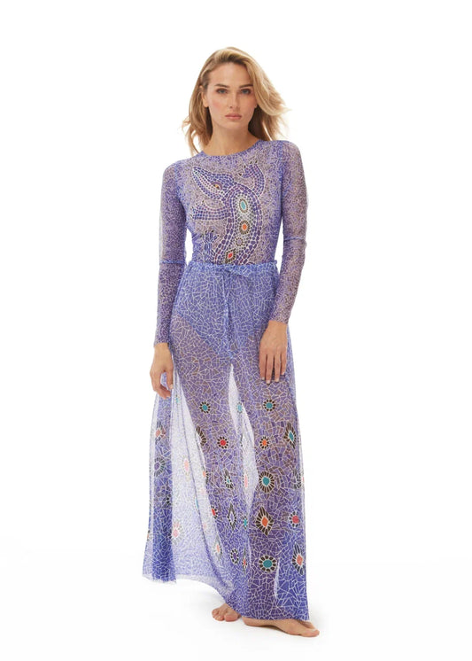 Crocodile Purple Beach Skirt