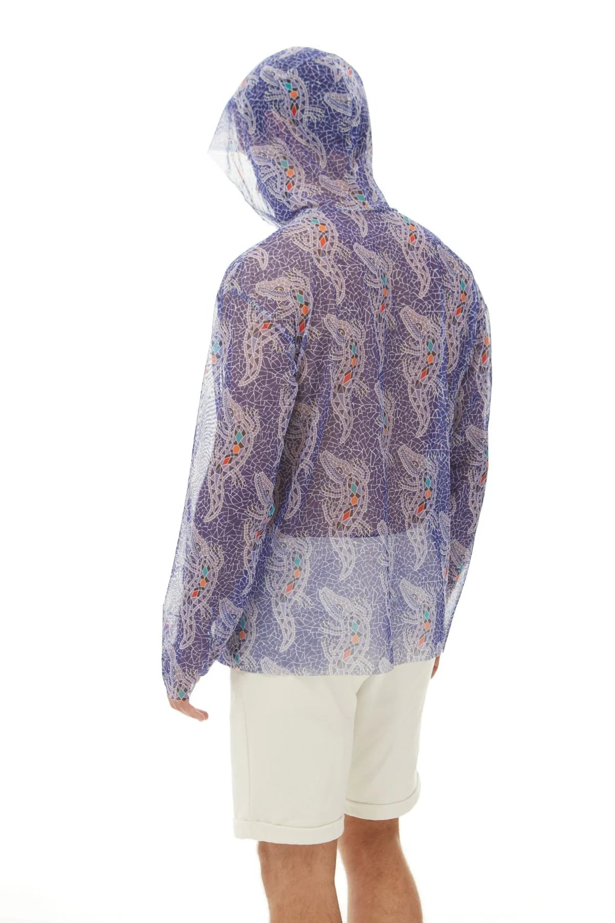 Crocodile Purple T-Shirt with Hood
