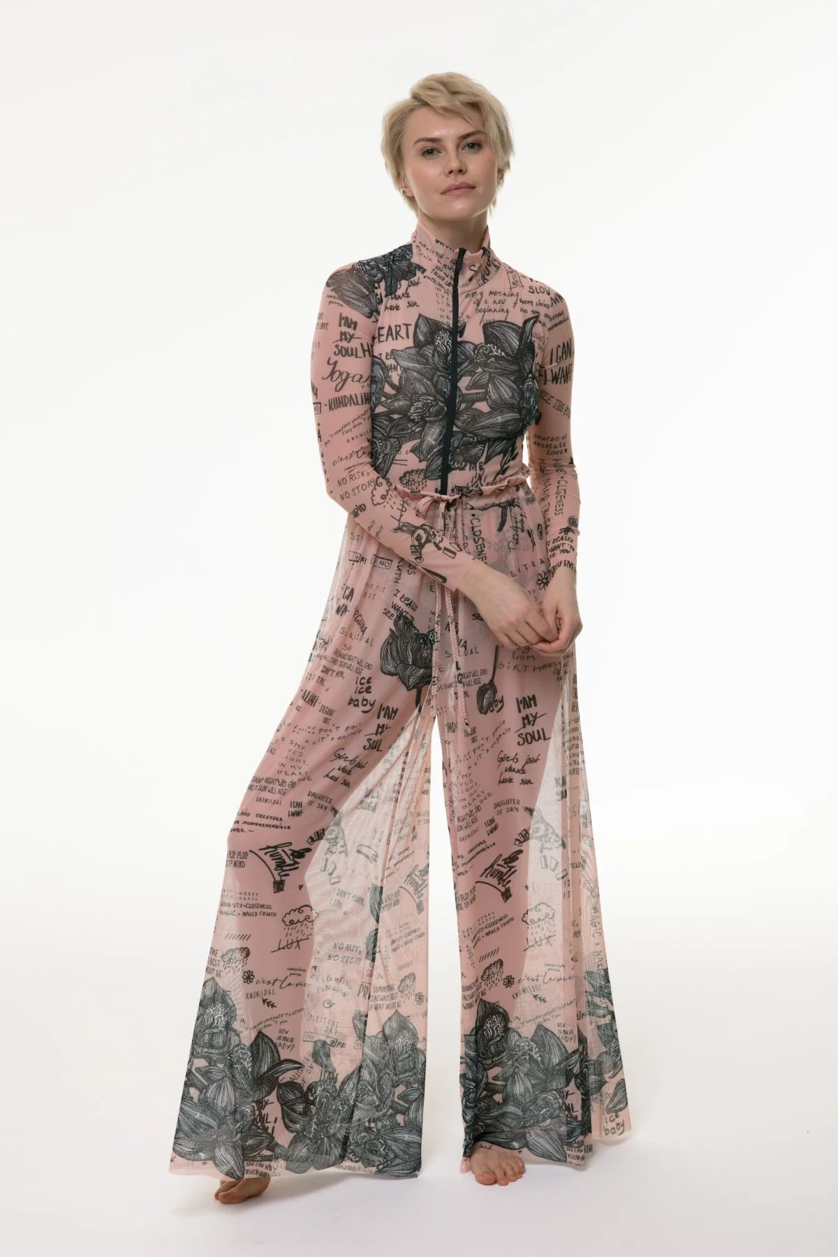 Nude-Body Art Beach Pants