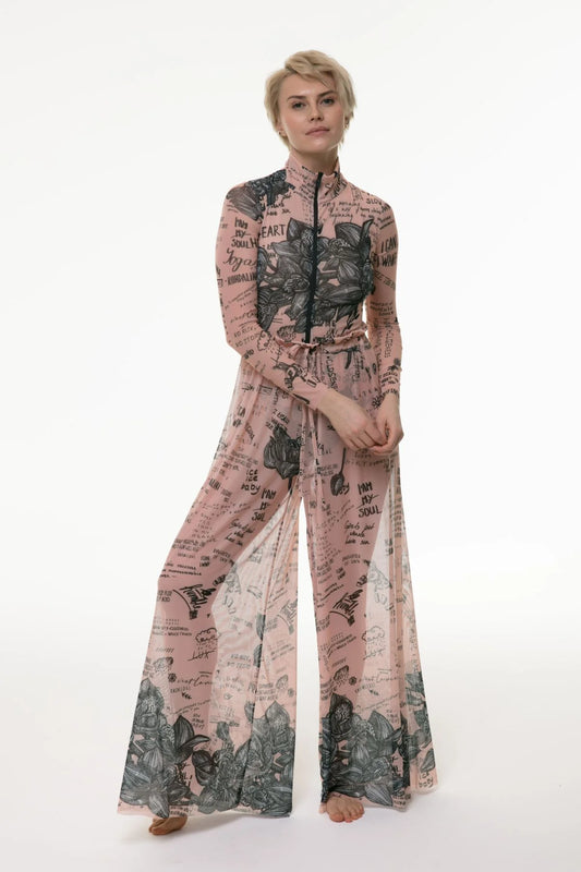 Nude-Body Art Beach Pants