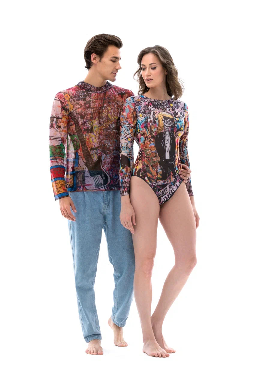 Skeleton One-Piece Swimsuit