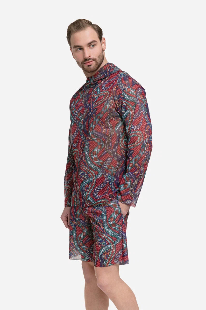 Snake Mosaic Bermudas