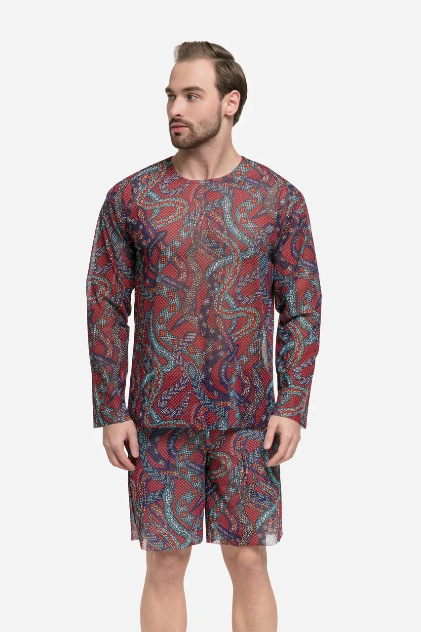 Snake Mosaic Bermudas