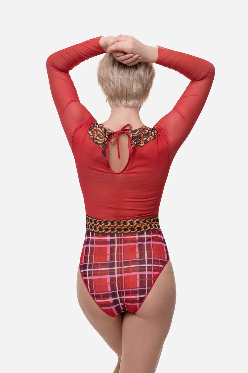 Tartan One-Piece Swimsuit