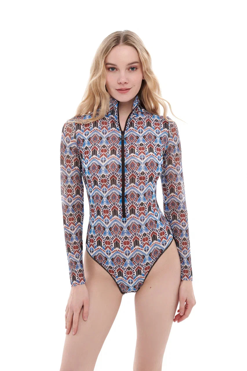 Marrakesh One-Piece Swimsuit with Zipper