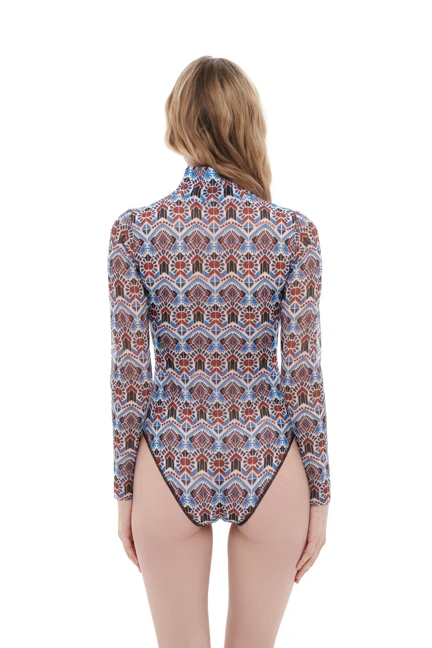 Marrakesh One-Piece Swimsuit with Zipper