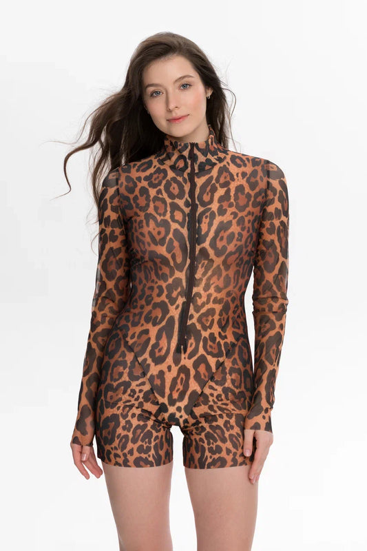 Leopard 25 Jumpsuit with shorts