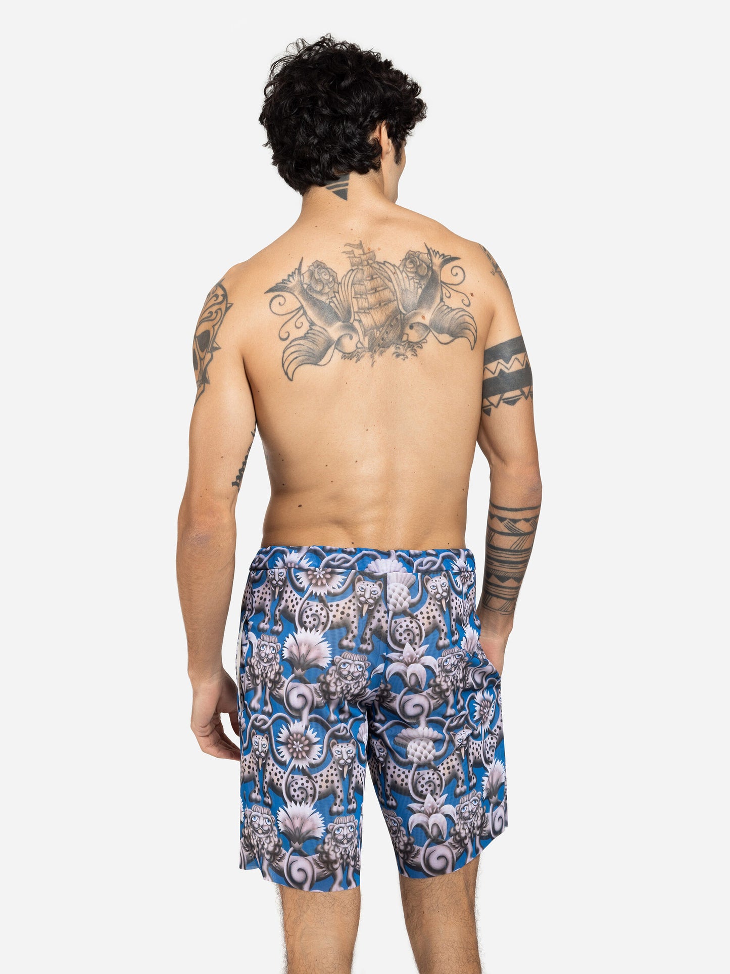 Medieval Blue Bermudas