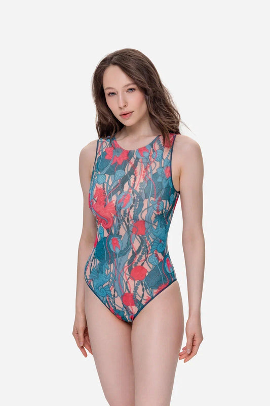 Seaunicorns One-Piece Sleeveless Swimsuit