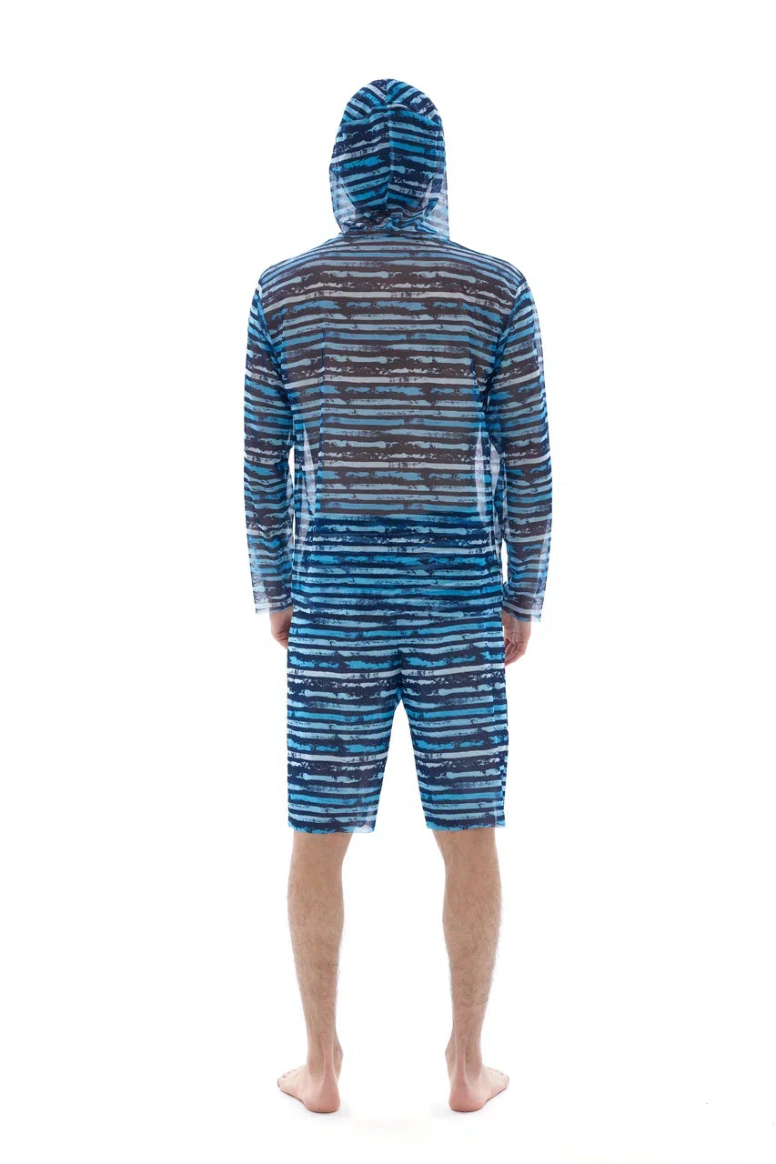 Navy T-Shirt with Hood