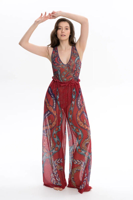 Snake Mosaic Beach Pants