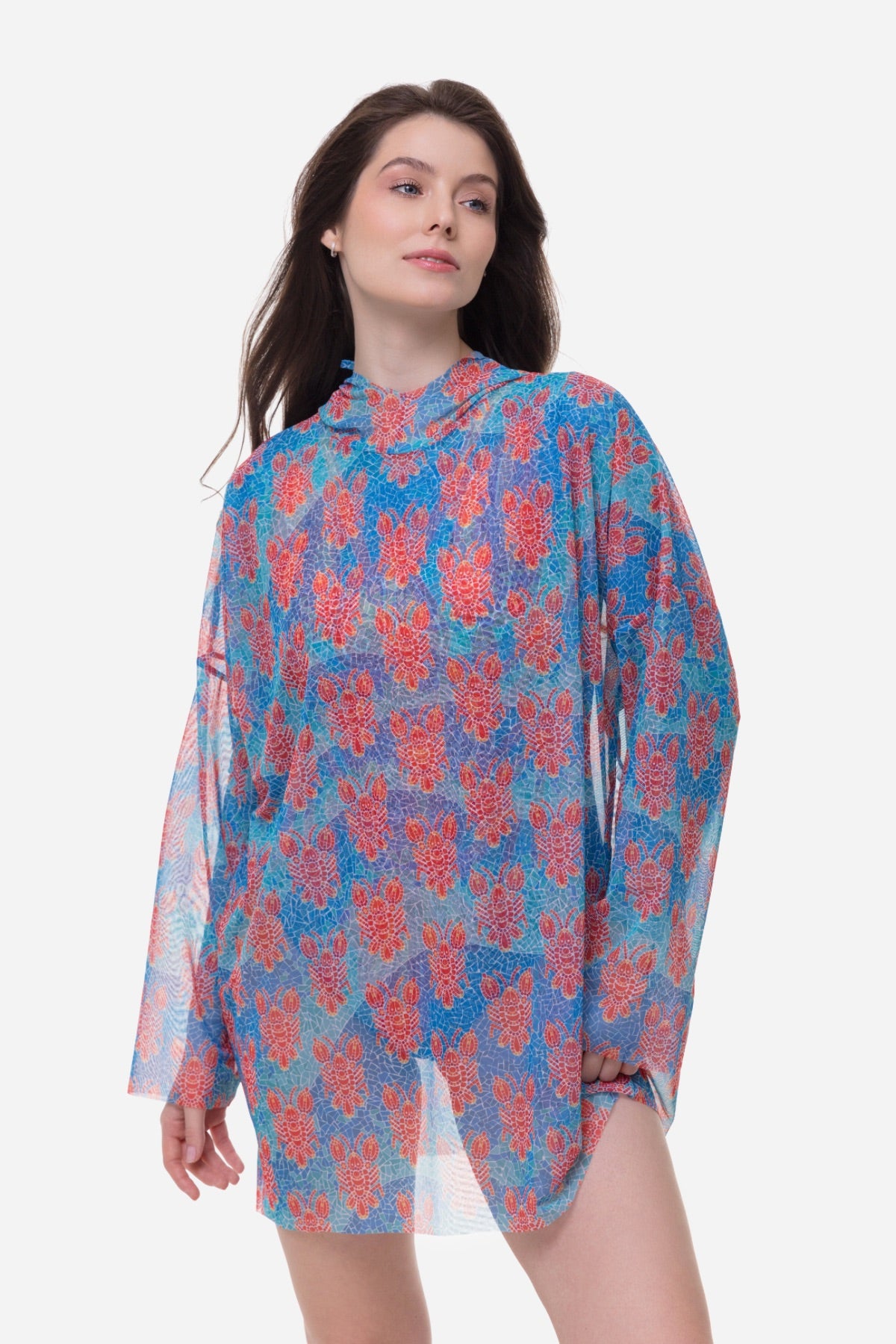 Lobster Smart T-Shirt Oversize with Hood