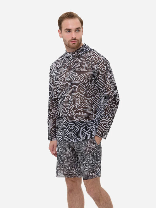 Doodling T-Shirt with Hood