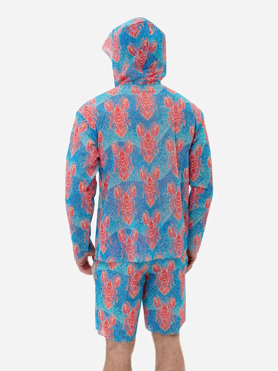 Lobster pattern T-Shirt with Hood