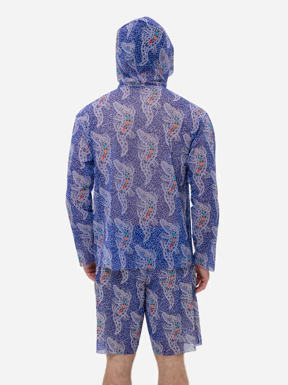 Crocodile Purple T-Shirt with Hood