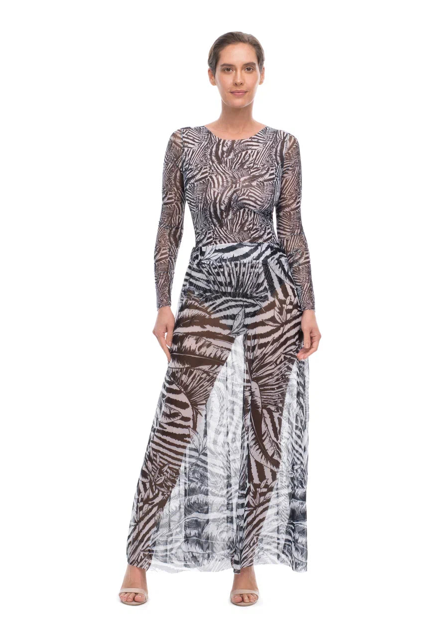 Fake Zebra Beach Skirt