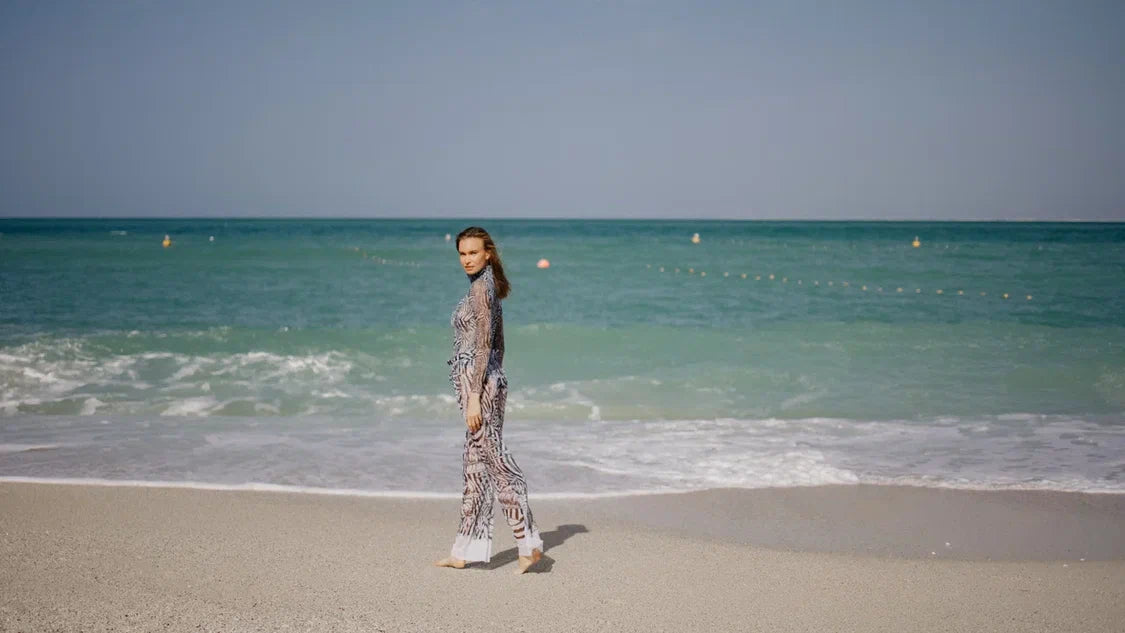 Fake Zebra Beach Pants