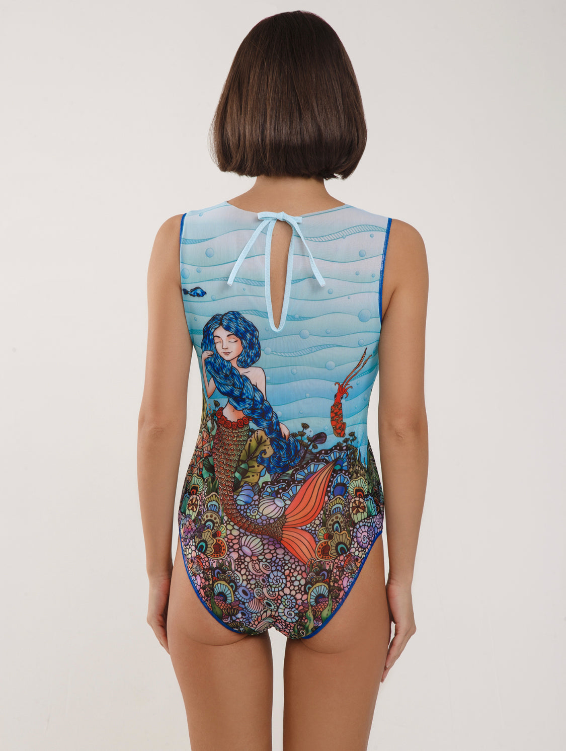Lina-Marlina One-Piece Sleeveless Swimsuit