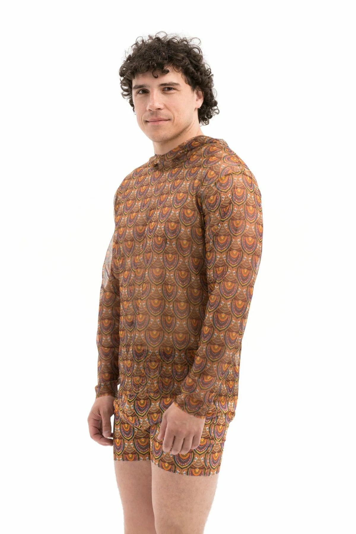 Ethnic T-Shirt with Hood