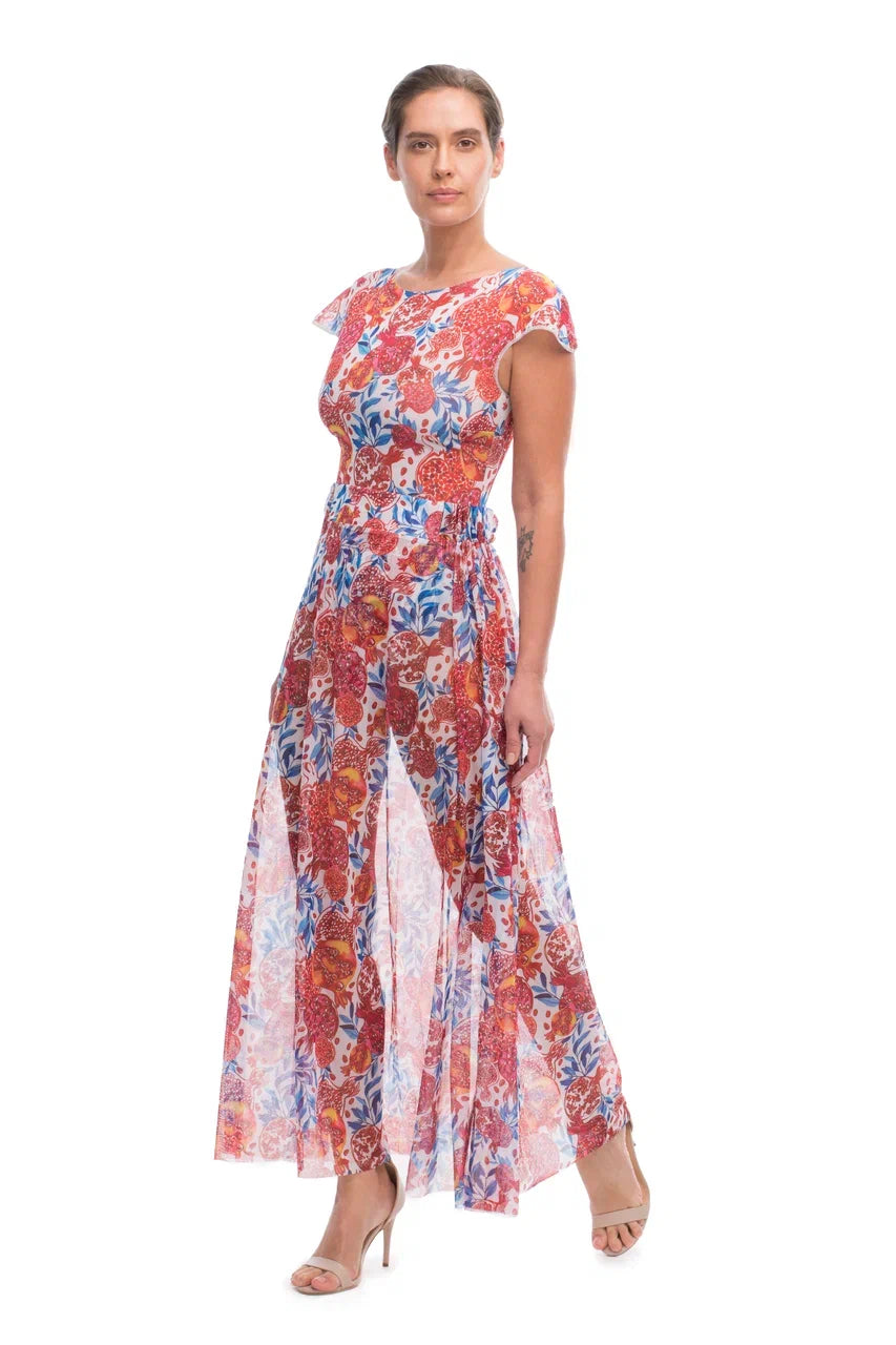 Pomegranate Red Beach Skirt