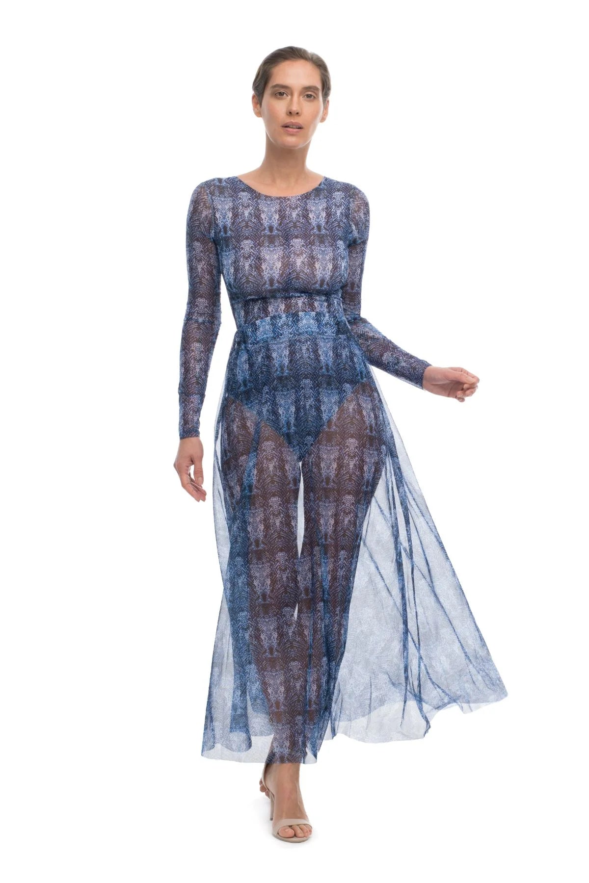 Blue Snake Beach Skirt