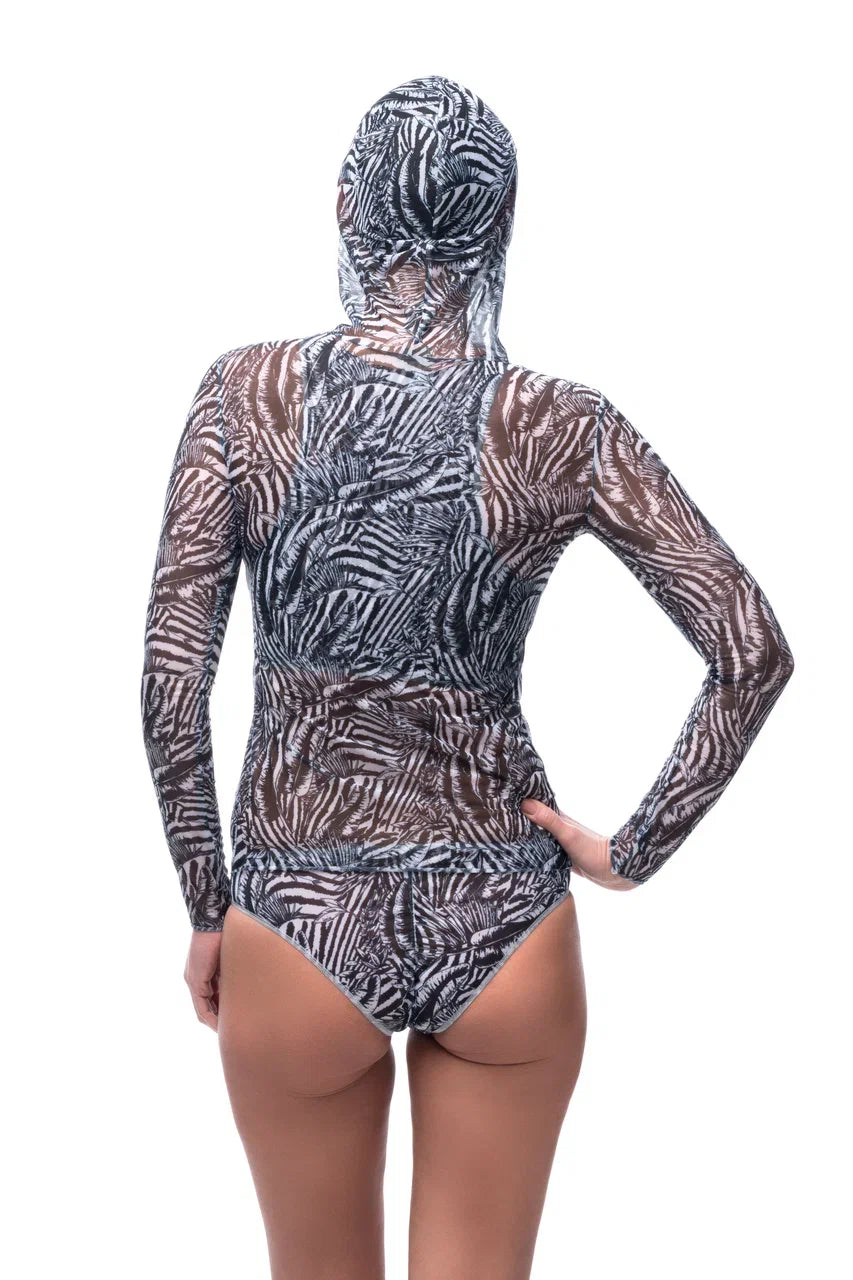 Fake Zebra Smart T-Shirt With Hood