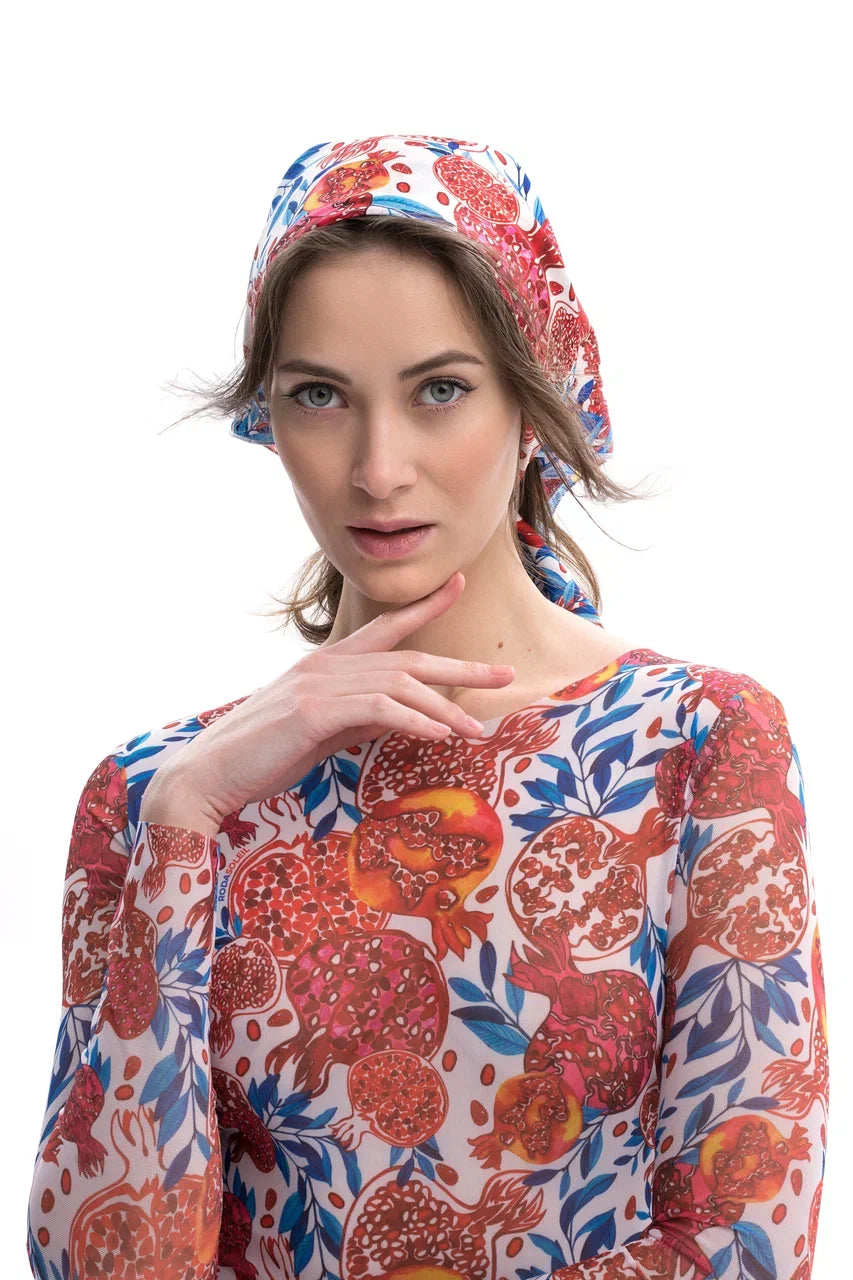 Pomegranate Red Scarf