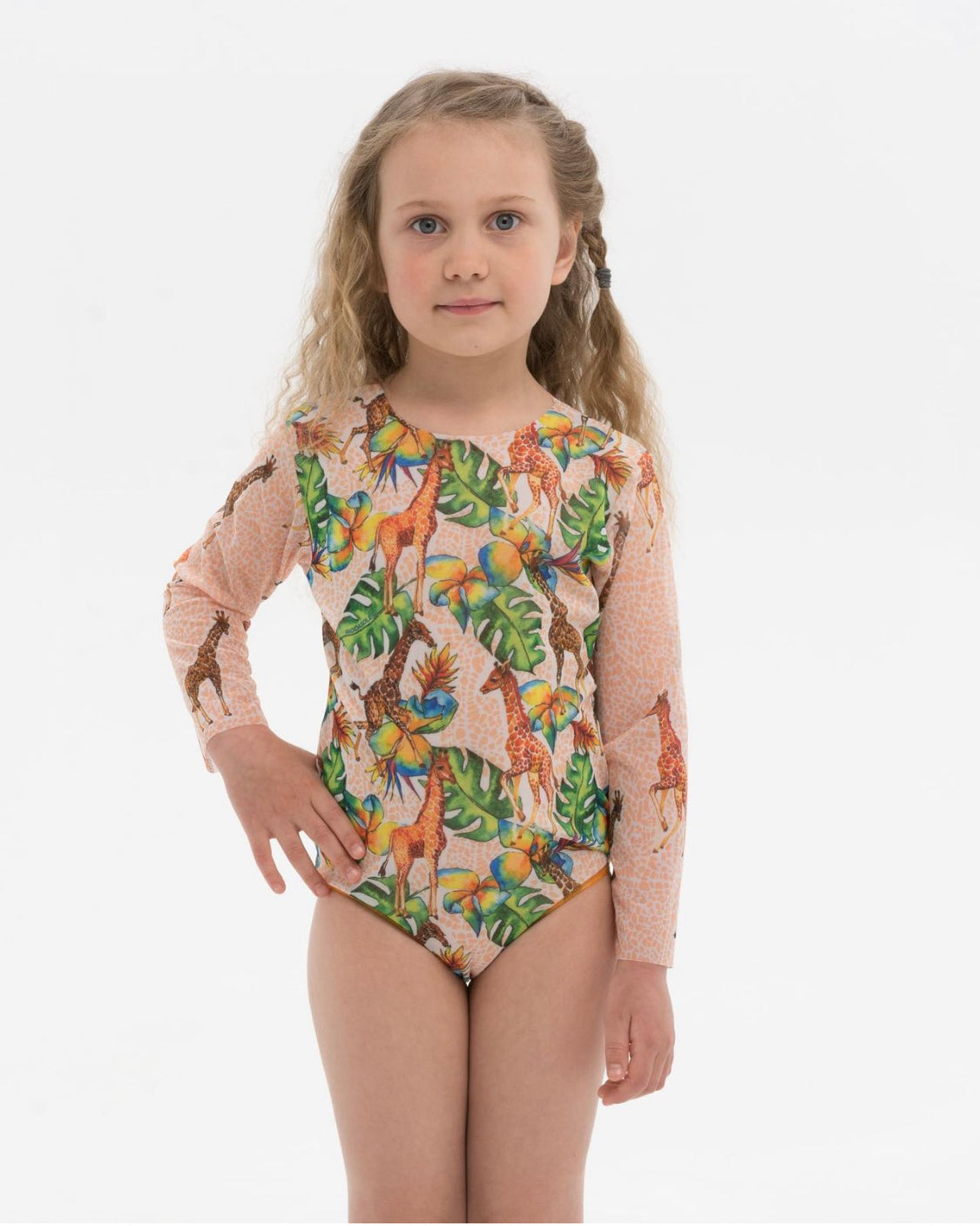 Giraffes Kids One-Piece Swimsuit