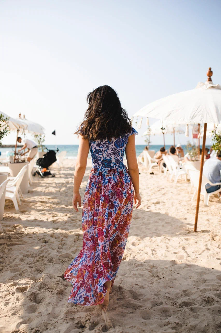 Pomegranate Red Beach Skirt