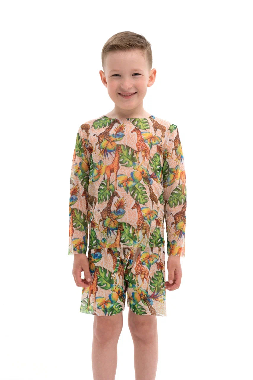 Giraffes Kids Beachwear
