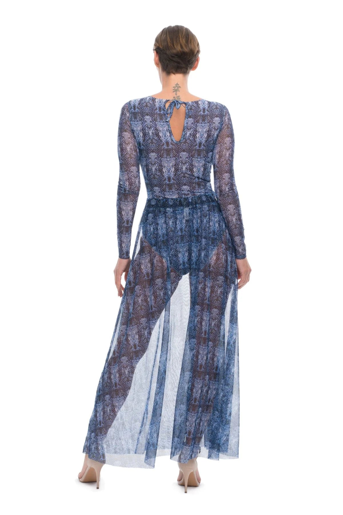 Blue Snake Beach Skirt