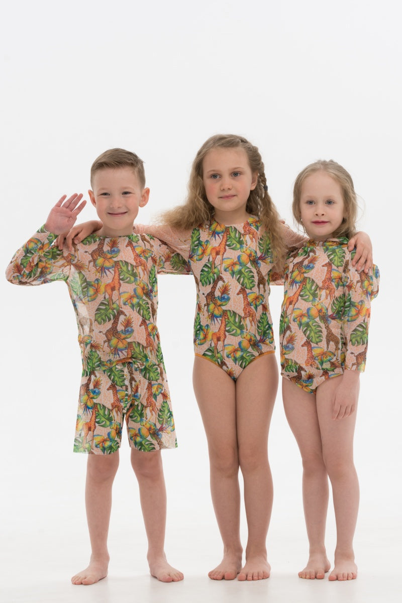 Giraffes Kids Beachwear