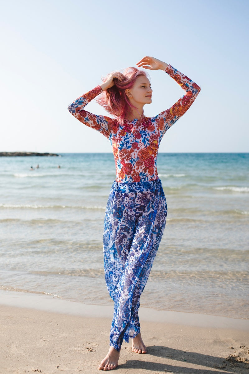 Pomegranate Blue Beach Pants