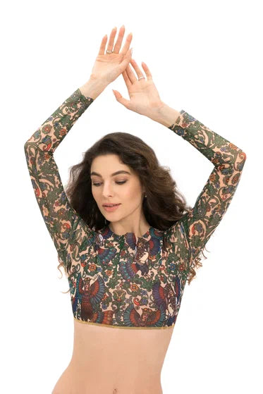 Alkonost Top with Sleeves
