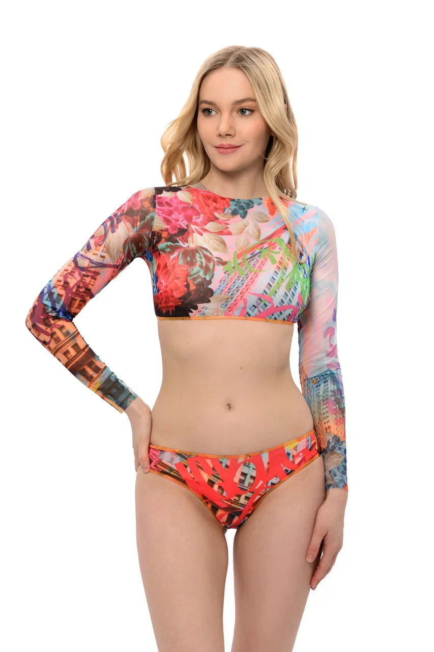 Graffiti Top with Sleeves