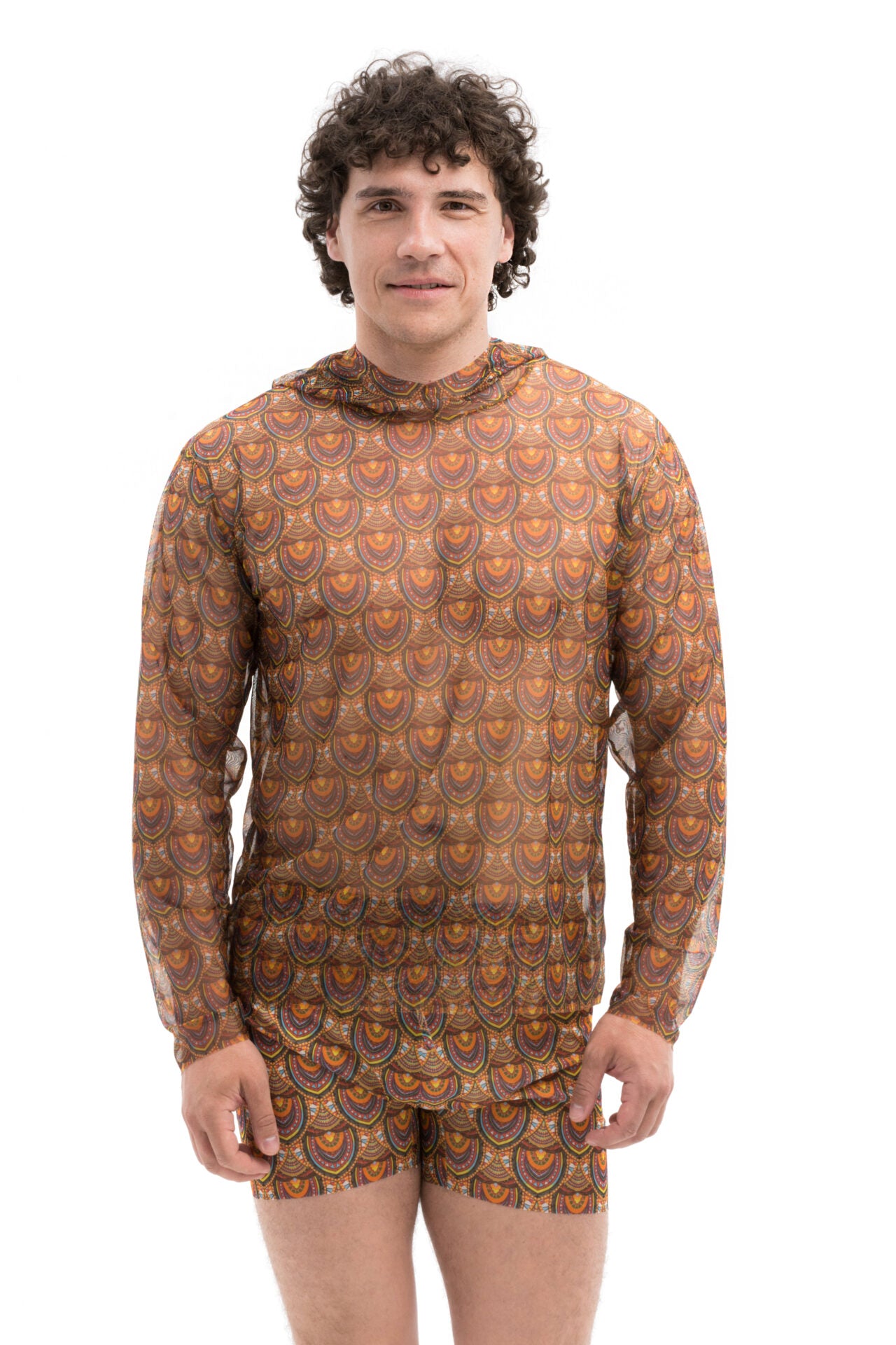 Ethnic T-Shirt with Hood