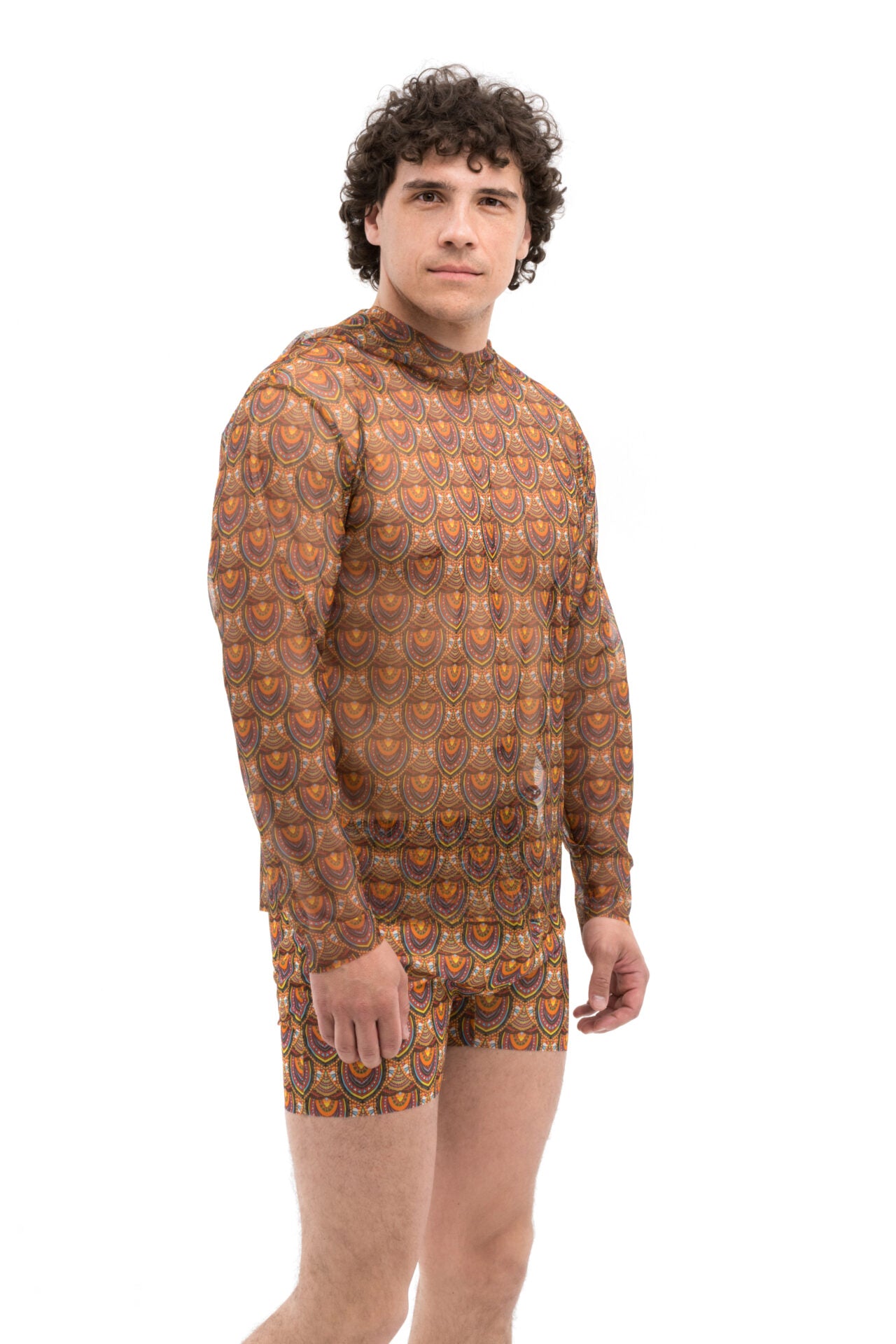 Ethnic T-Shirt with Hood