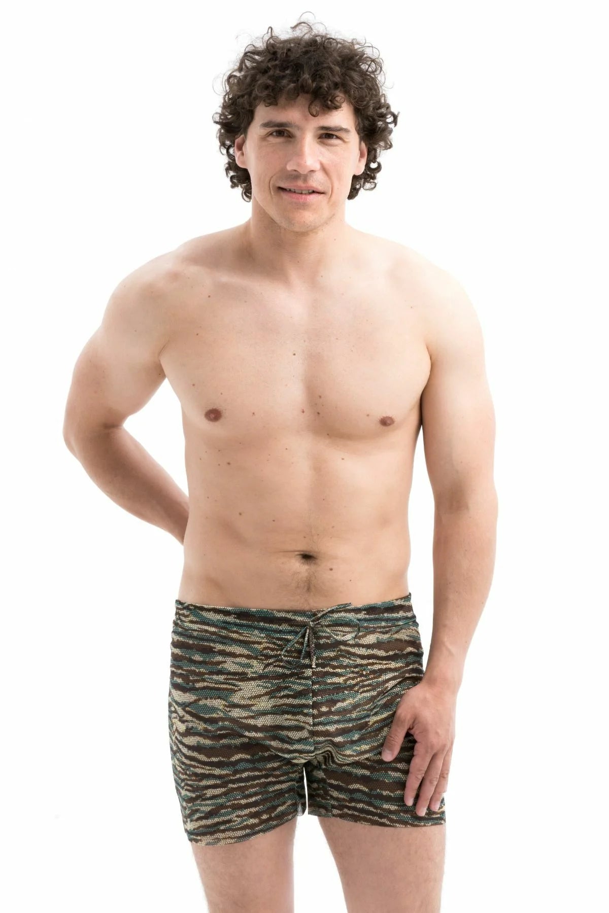 Khaki Swimming Trunks