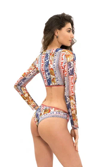 Patchwork Top with Sleeves